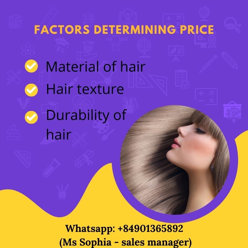 3 factors to decide the prices of bone straight hair wig