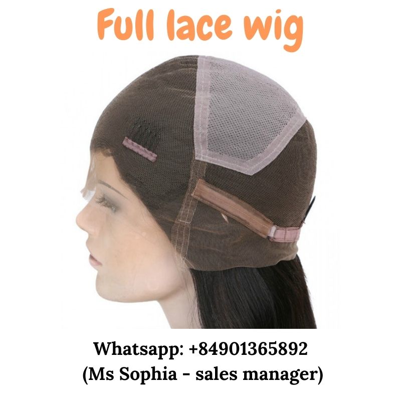 Full lace wig: lace fully covers the head