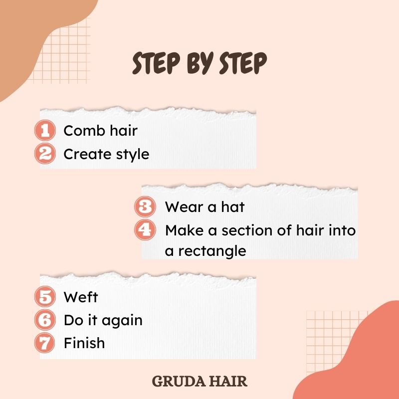 All steps to do a quick weave