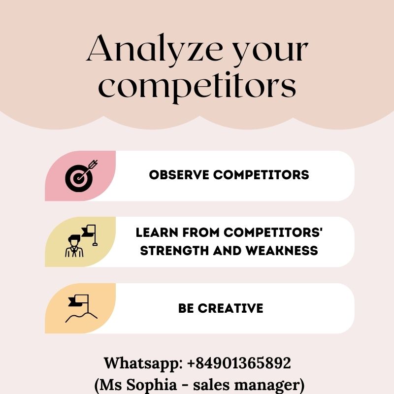 Analyze competitors to gain more experience 