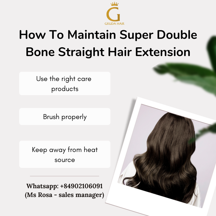 Ways to maintain Super Double Bone Straight Hair