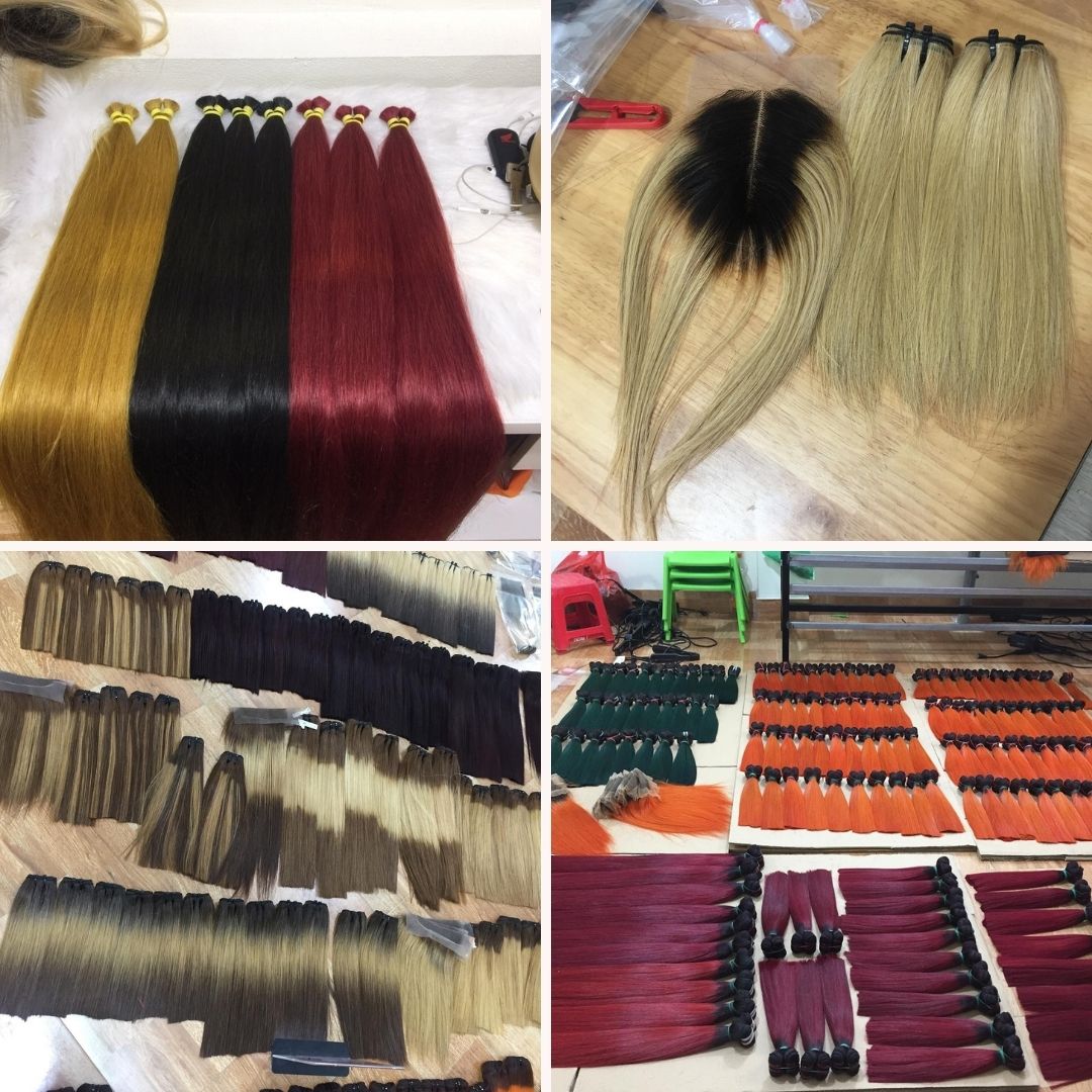 Various products from Gruda Hair - a reliable Vietnamese hair factory