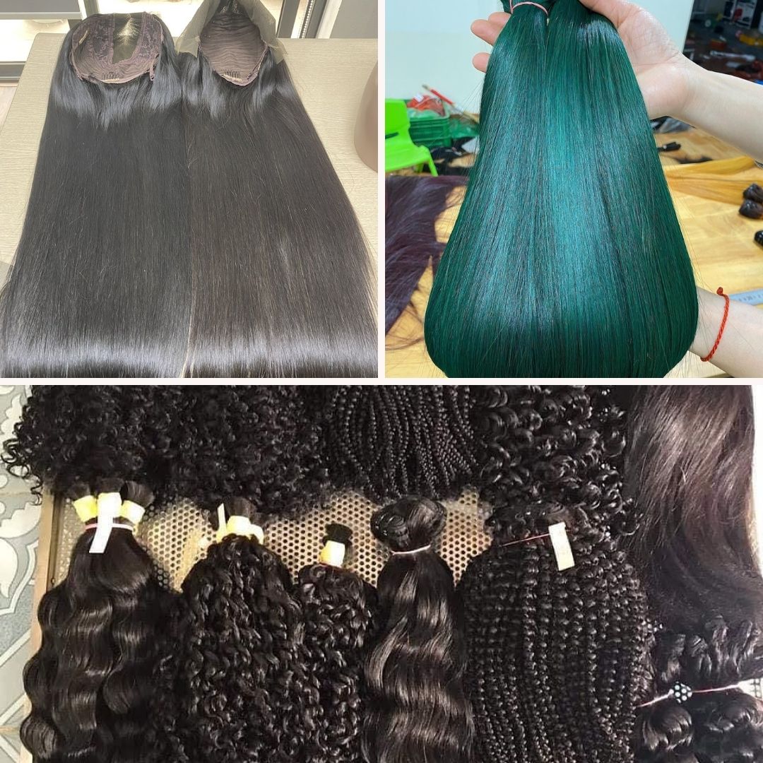Various products from Gruda Hair - a reliable Vietnamese hair factory