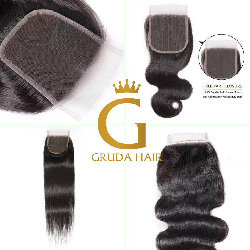 Free Part Closure Products From Gruda Hair