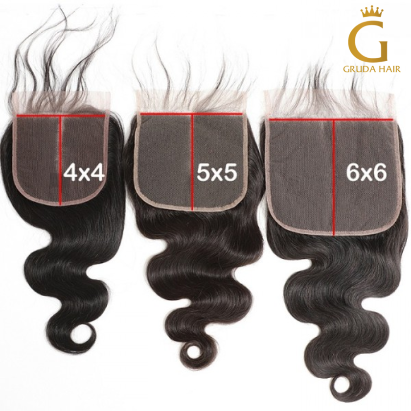 Middle Part Closure Lace 4×4 5×5 And 6×6