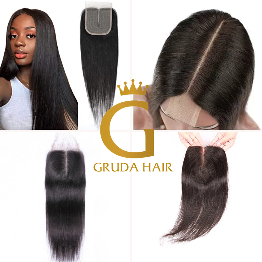 Middle Part Closure Products From Gruda Hair
