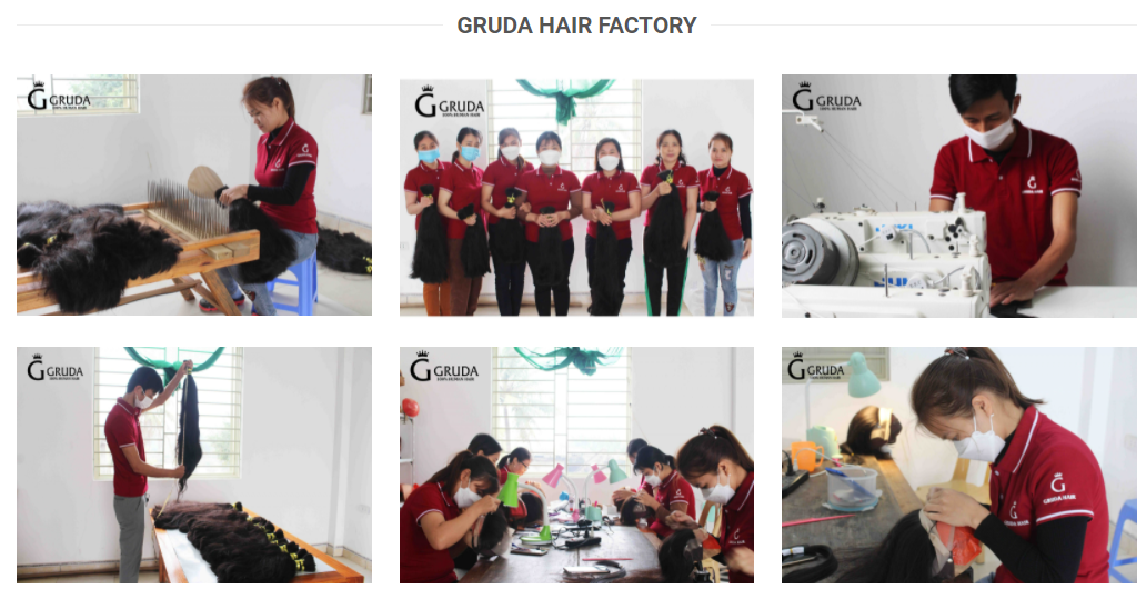 Gruda Hair Factory a top hair factory in Vietnam