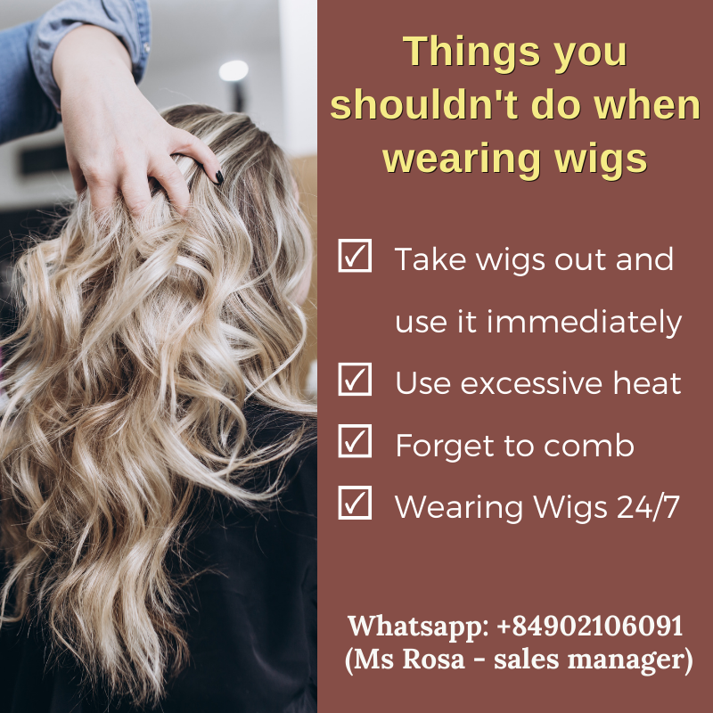 Things You Should Not Do When Wearing A Wig