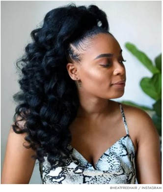 Contemporary Curly Updo Sew-In model
