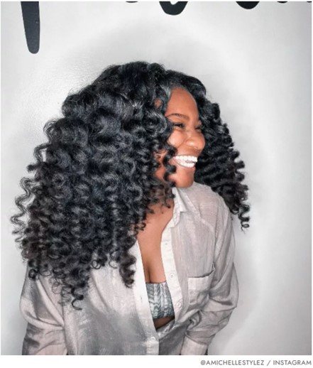  Curly Wand Curls Sew-In model