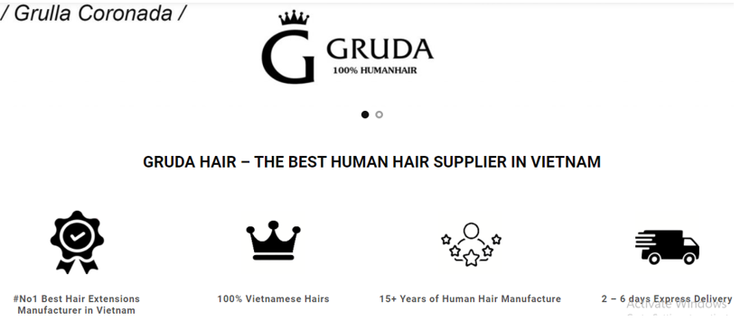 Gruda, a vietnamese hair extensions supplier