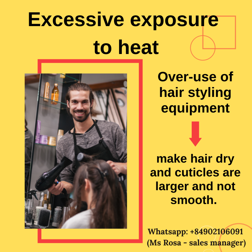 Excessive Exposure To Heat Makes Hair Tangle