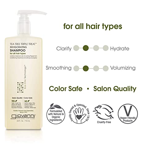 GIOVANNI Tea Tree Triple Invigorating Shampoo GIOVANNI Tea Tree Triple Invigorating Shampoo