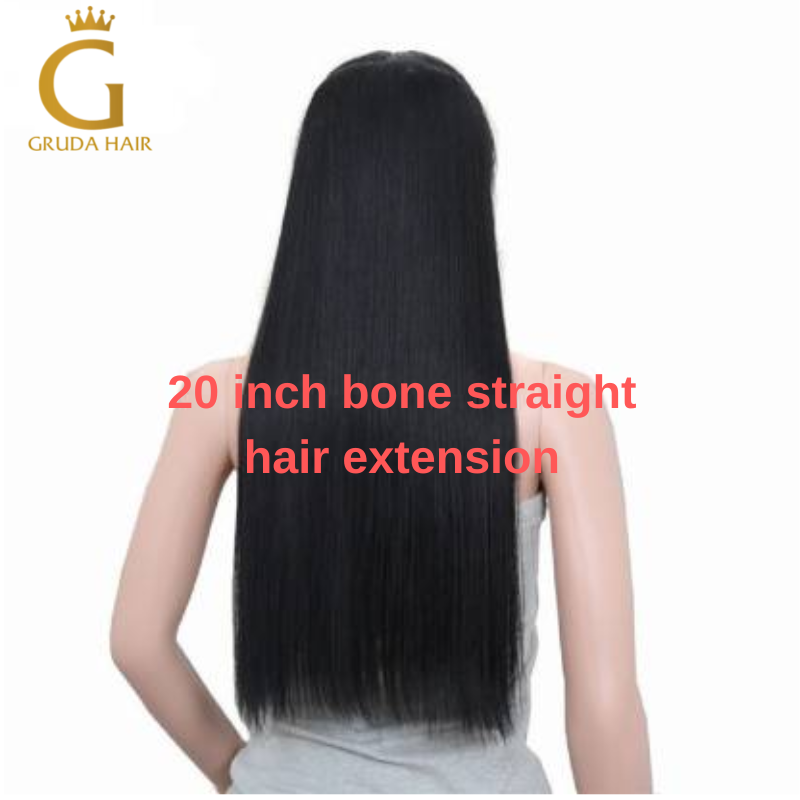 20 Inch Bone Straight Hair Extension