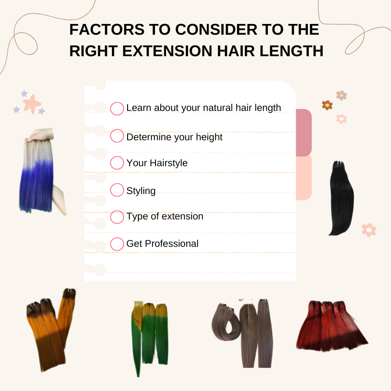 Factors To Consider To The Right Extension Hair Length