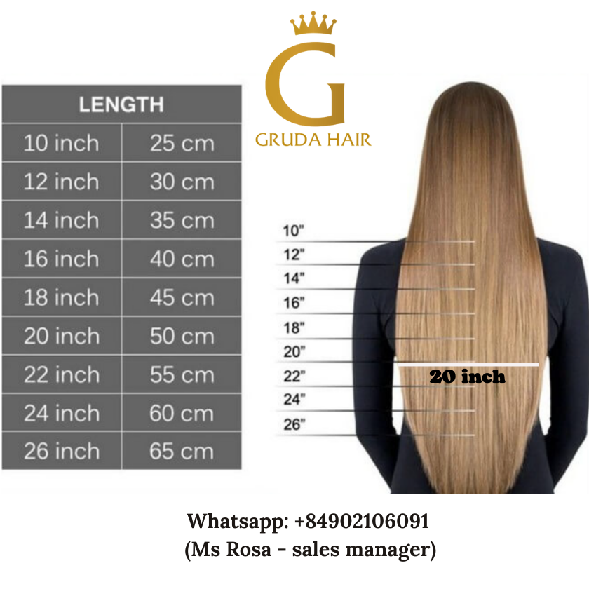 The Length Of 20 Inch Hair Extensions 