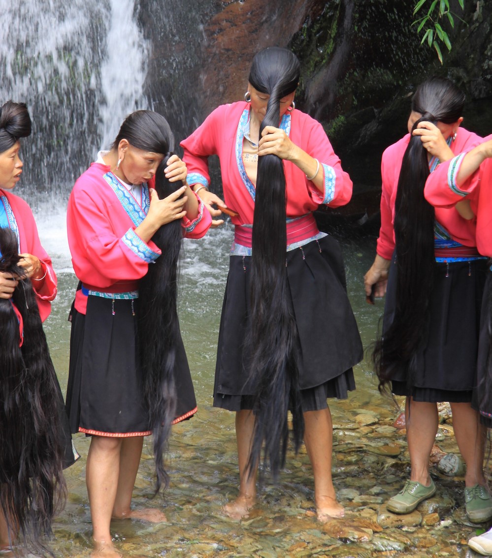 Vietnamese Women With Long And Healthy Hair From The Mountainous Area Vietnamese Women With Long And Healthy Hair From The Mountainous Area